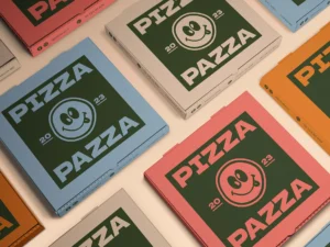 cover image square pizza box mockup
