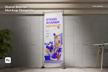 Stand Banner Mockup