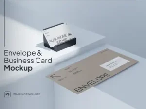 cover image stationery branding mockup