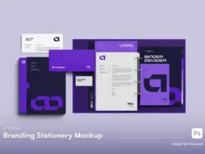 cover image stationery mockup