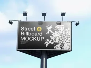 cover image street billboard mockup