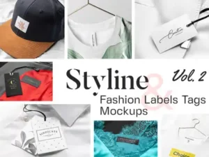 cover image styline apparel labels and tags mockups vol 2