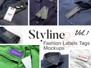 cover image styline apparel labels and tags mockups vol 1
