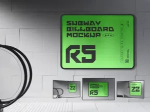 cover image subway advertising billboard psd mockups