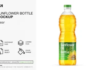 cover image sunflower oil bottle mockup 1