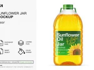 cover image sunflower oil jar mockup 1