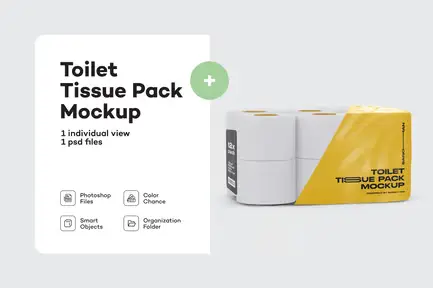 Toilet Paper 12 Pack Mockup