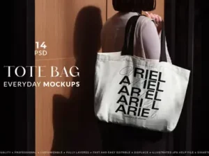 cover image tote bag mockups everyday