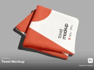 cover image towel mockup
