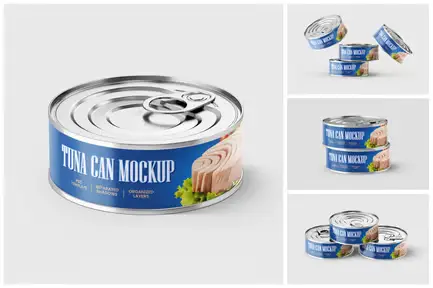 Tuna Tin Can Mockup Set