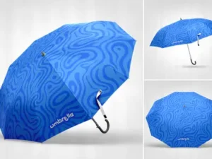 cover image umbrella mockup set