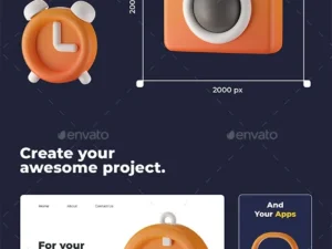 cover image user interface 3d icon