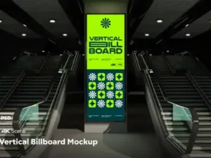 cover image vertical billboard mockup