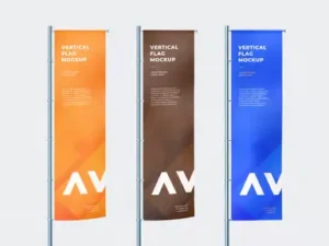 cover image vertical flag mockup