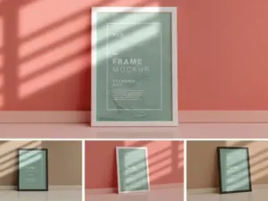 cover image vertical frame mockup