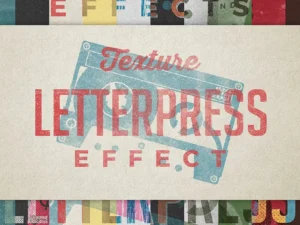 cover image vintage letterpress texture effects
