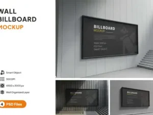 cover image wall billboard mockup