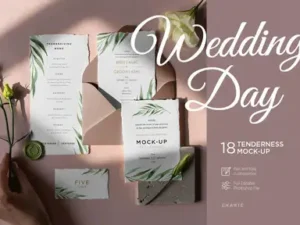 cover image wedding day mock up tenderness