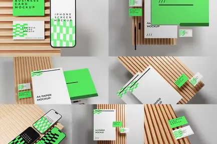 White Branding Kit Mockup