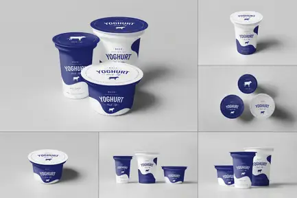 Yoghurt Cup Mock-up