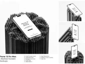 cover image iphone 15 dark scene screen mockups