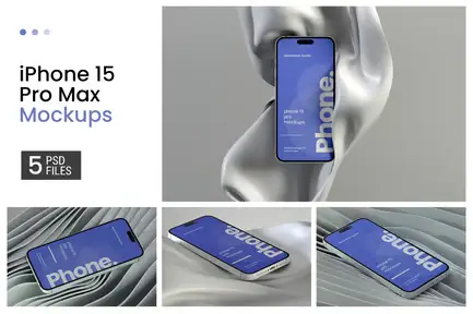 iPhone 15 Pro Max Mockup