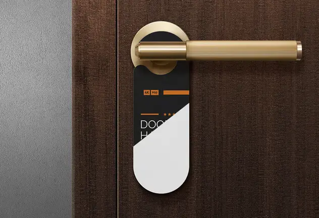Door Hanger Mockup 3 door hanger mockup2