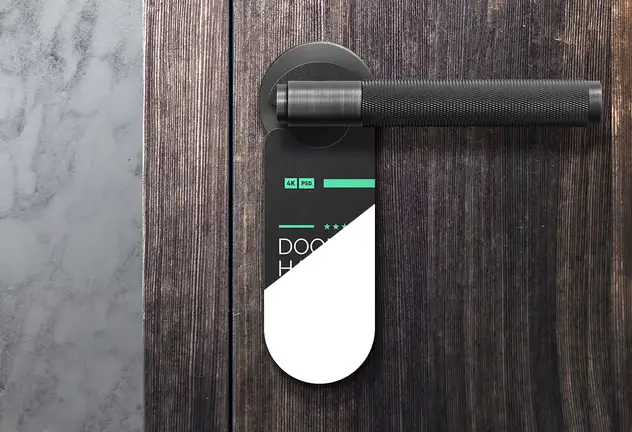 Door Hanger Mockup 4 door hanger mockup3