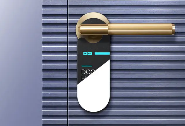 Door Hanger Mockup 5 door hanger mockup4