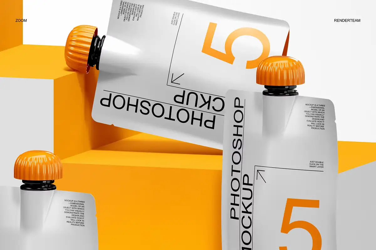 Doypack Mockup Set 8 doypack mockup set7