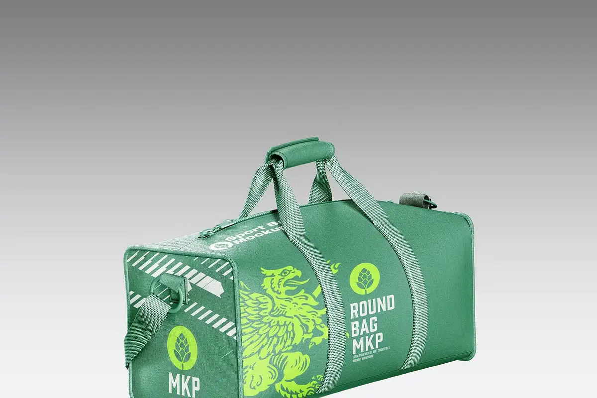 Duffle Bag Mockup 5 duffle bag mockup12