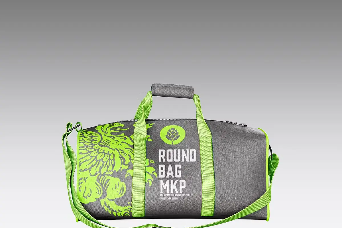 Duffle Bag Mockup 8 duffle bag mockup3