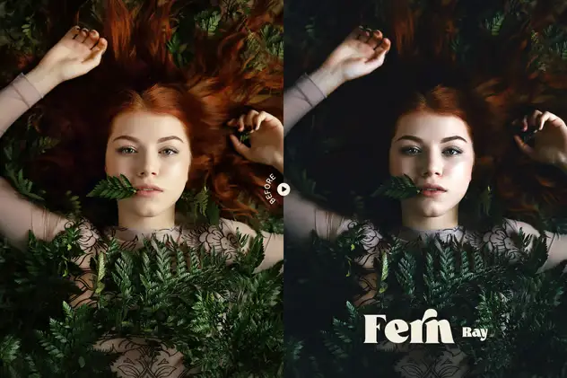 Fern Portrait Action and LUT 4 fern portrait action and lut3