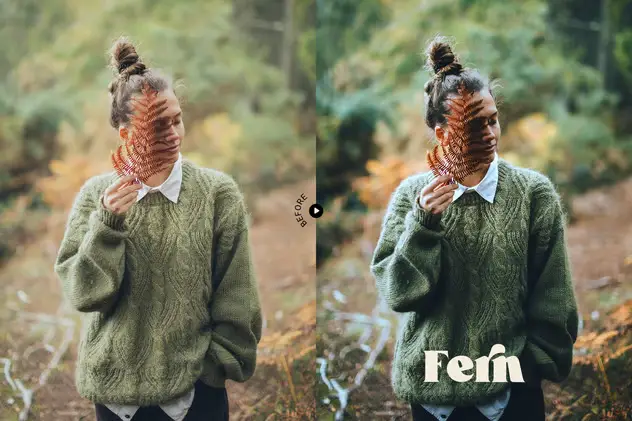 Fern Portrait Action and LUT 6 fern portrait action and lut5