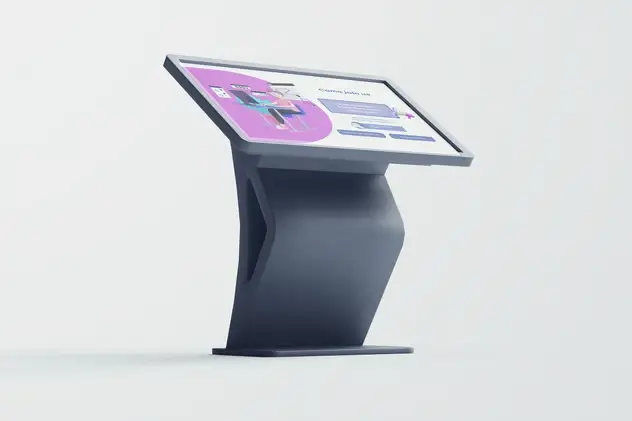Floor Stand LCD Digital Mockups 3 floor stand lcd digital mockups2