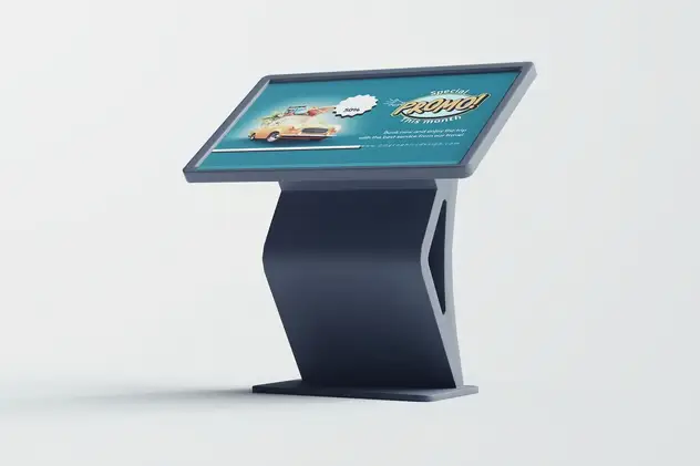 Floor Stand LCD Digital Mockups 4 floor stand lcd digital mockups3