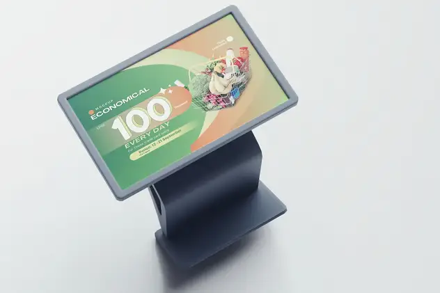 Floor Stand LCD Digital Mockups 5 floor stand lcd digital mockups4