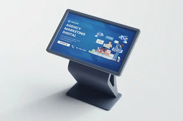 Floor Stand LCD Digital Mockups 6 floor stand lcd digital mockups5