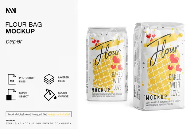 Flour Bag Mockup 3 flour bag mockup2