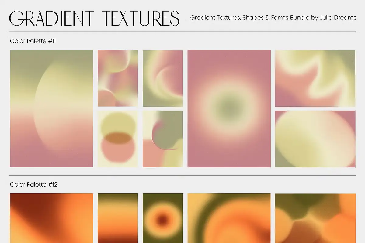 Gradient Textures Shapes 3D Objects 8 gradient textures shapes 3d objects15