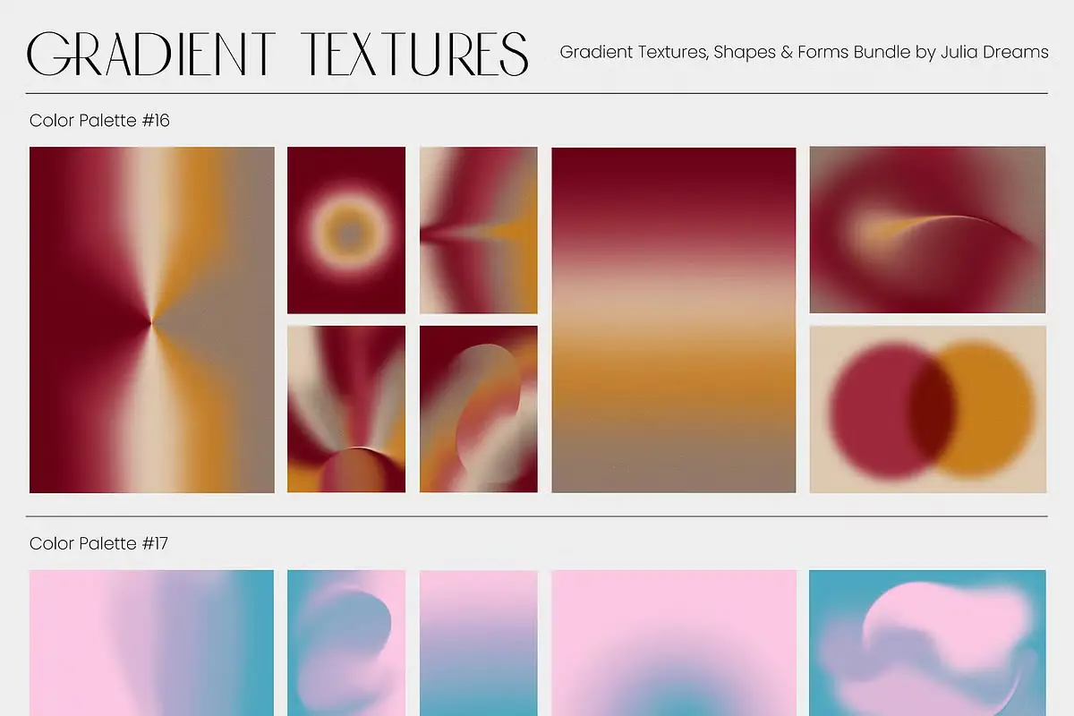 Gradient Textures Shapes 3D Objects 9 gradient textures shapes 3d objects16
