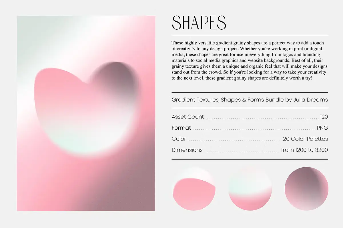 Gradient Textures Shapes 3D Objects 12 gradient textures shapes 3d objects19