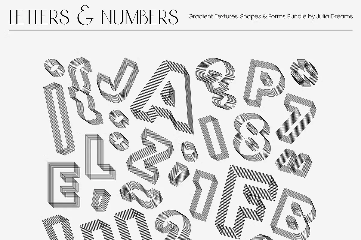 Gradient Textures Shapes 3D Objects 16 gradient textures shapes 3d objects22