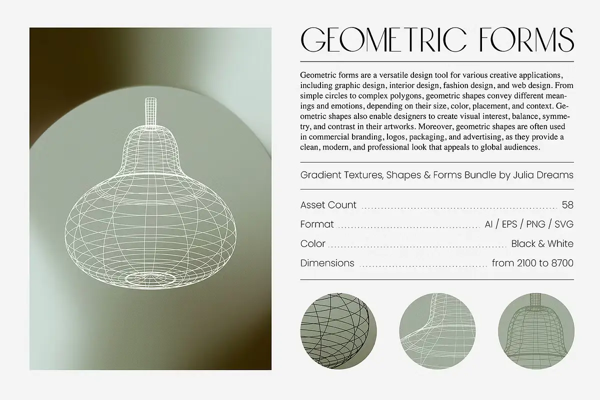 Gradient Textures Shapes 3D Objects 19 gradient textures shapes 3d objects4