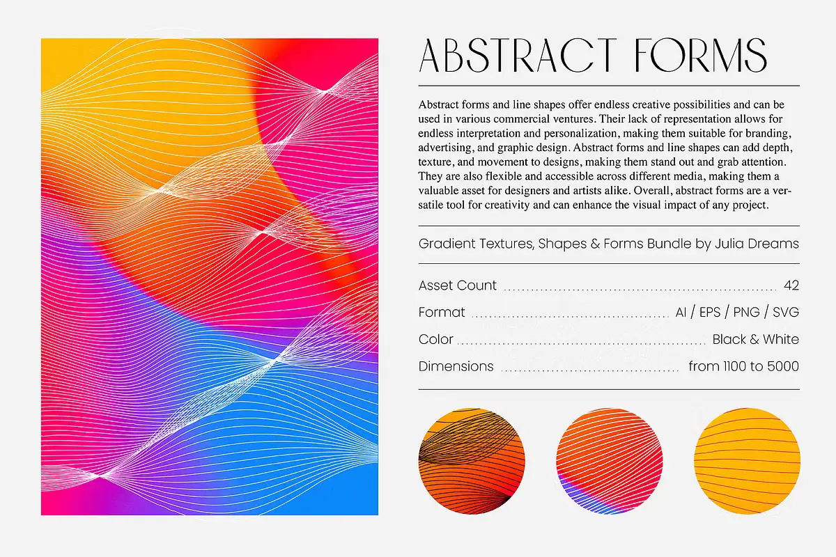 Gradient Textures Shapes 3D Objects 22 gradient textures shapes 3d objects7