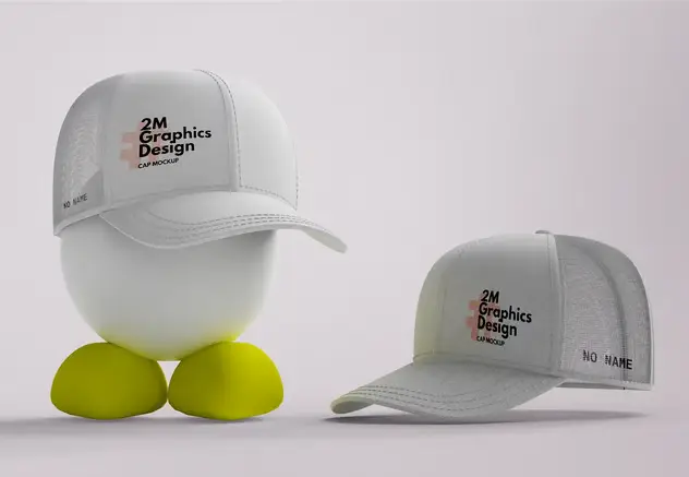 High-Quality Baseball Cap Mockups 6 high quality baseball cap mockups5