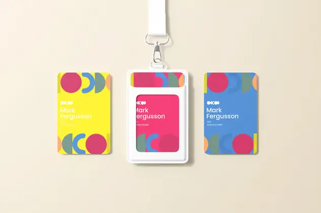 High Quality Id Badge Mockup 3 high quality id badge mockup2