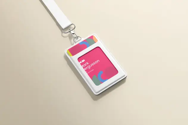 High Quality Id Badge Mockup 7 high quality id badge mockup6