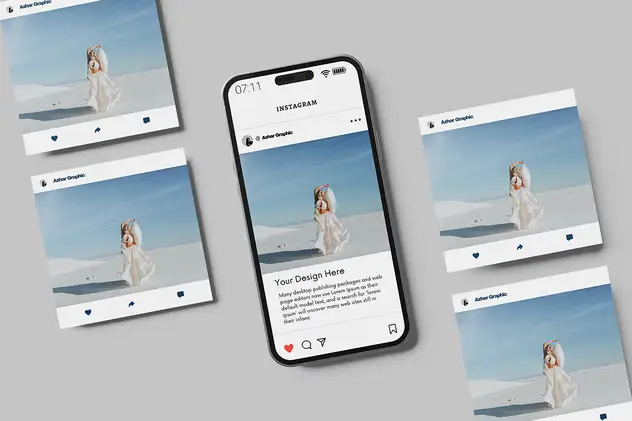 High Quality Instagram Social Media Mockup 3 high quality instagram social media mockup2 1