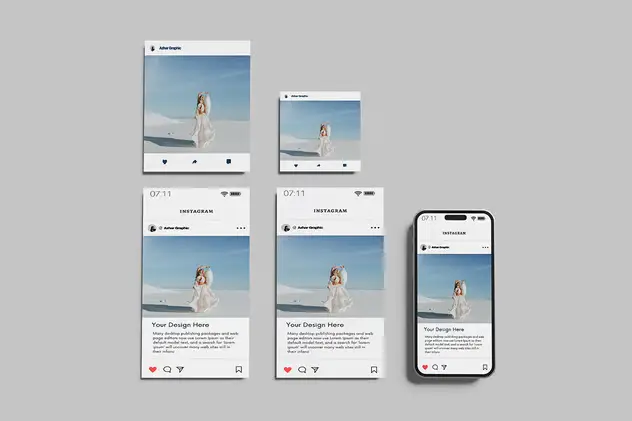 High Quality Instagram Social Media Mockup 4 high quality instagram social media mockup3 1